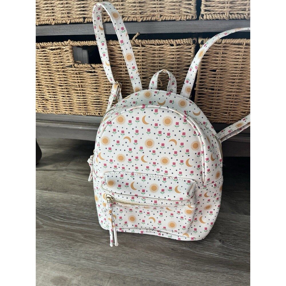 Under1sky Small Backpack Flowers Moon Sun Under One Sky